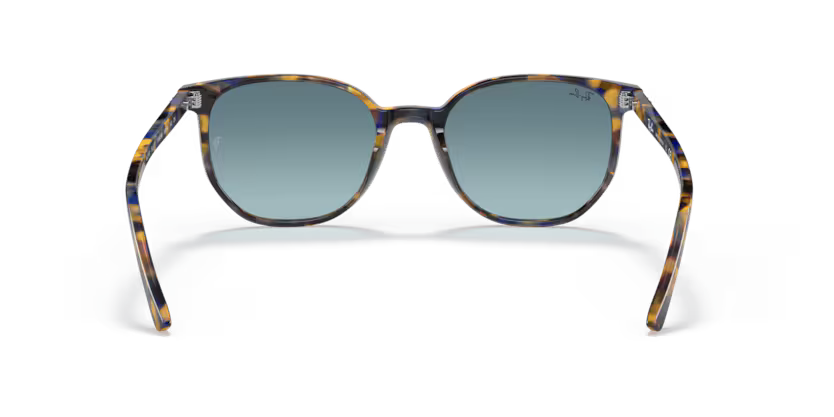Back view of rayban elliot #color_yellow & blue havana