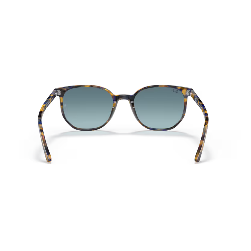 Back view of rayban elliot #color_yellow & blue havana