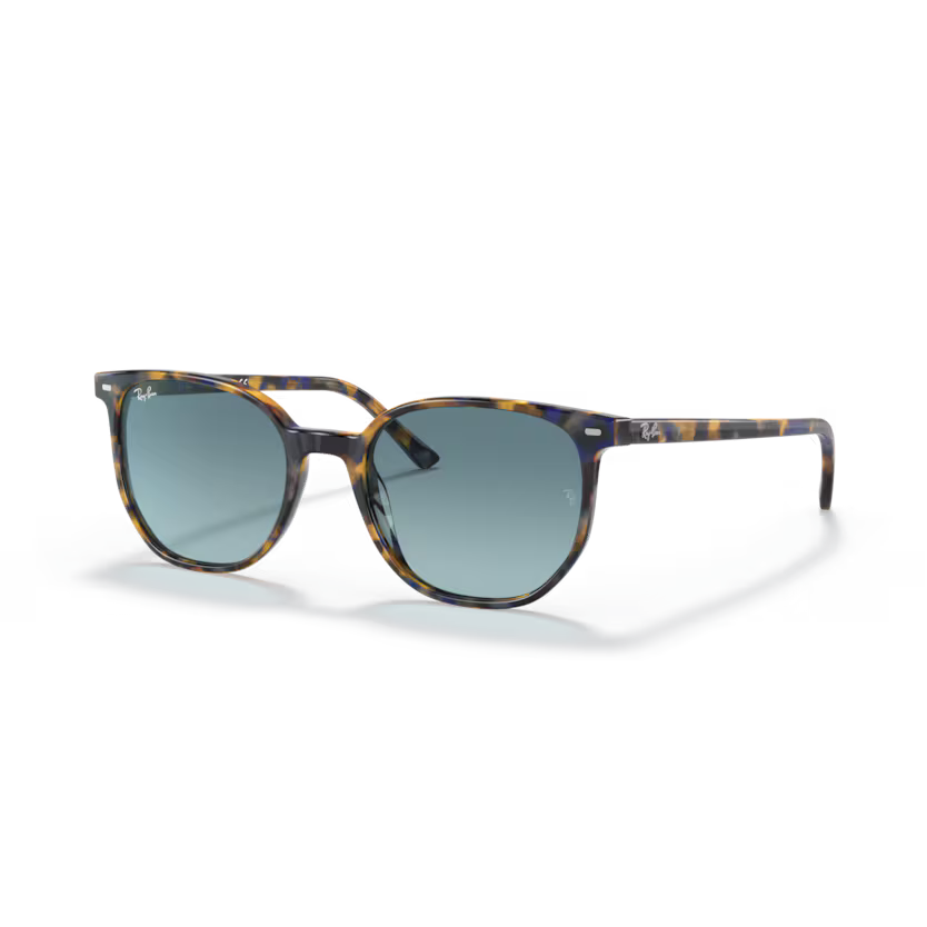 Left view of rayban elliot #color_yellow & blue havana