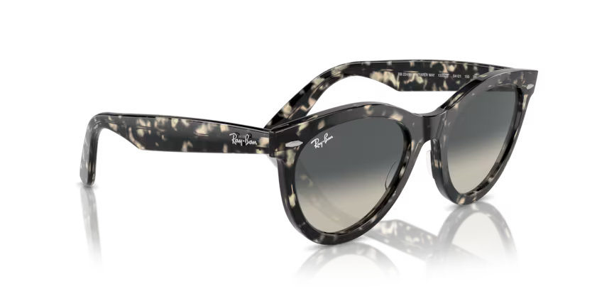 Right view of rayban wayfarer way #color_grey havana