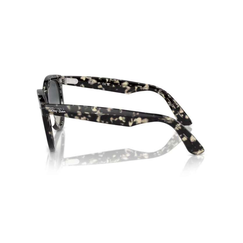 Side view of rayban wayfarer way #color_grey havana