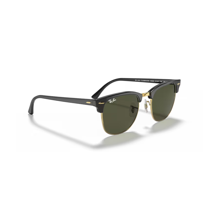 Right view of rayban clubmaster classic #color_black on arista