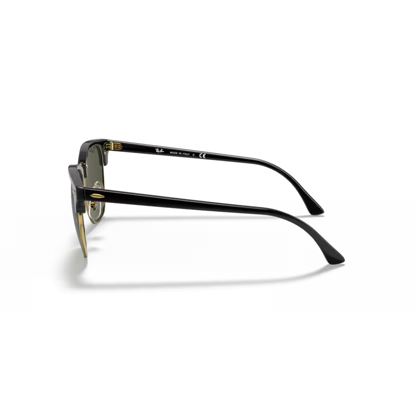 Side view of rayban clubmaster classic #color_black on arista