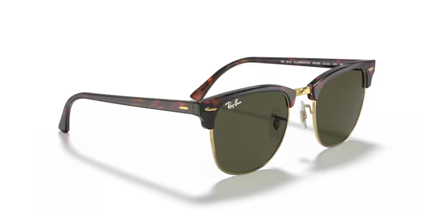 Right view of rayban clubmaster classic #color_MOCK TORTOISE ON ARISTA