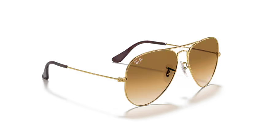 Right view of rayban aviator #color_arista