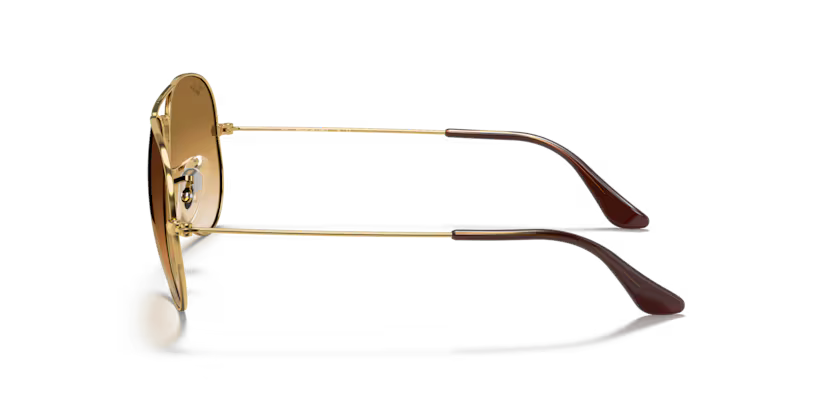 Side view of rayban aviator #color_arista