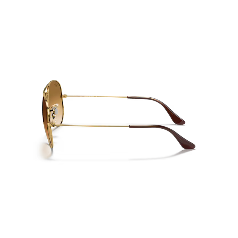 Side view of rayban aviator #color_arista