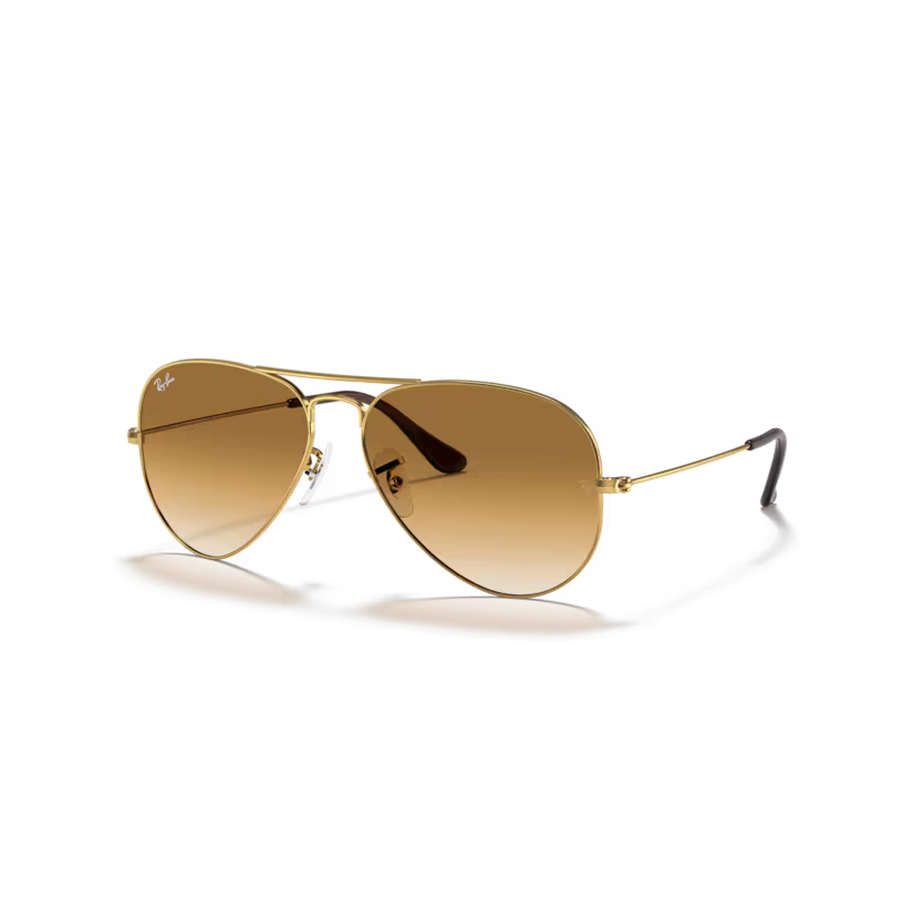 Left view of rayban aviator #color_arista