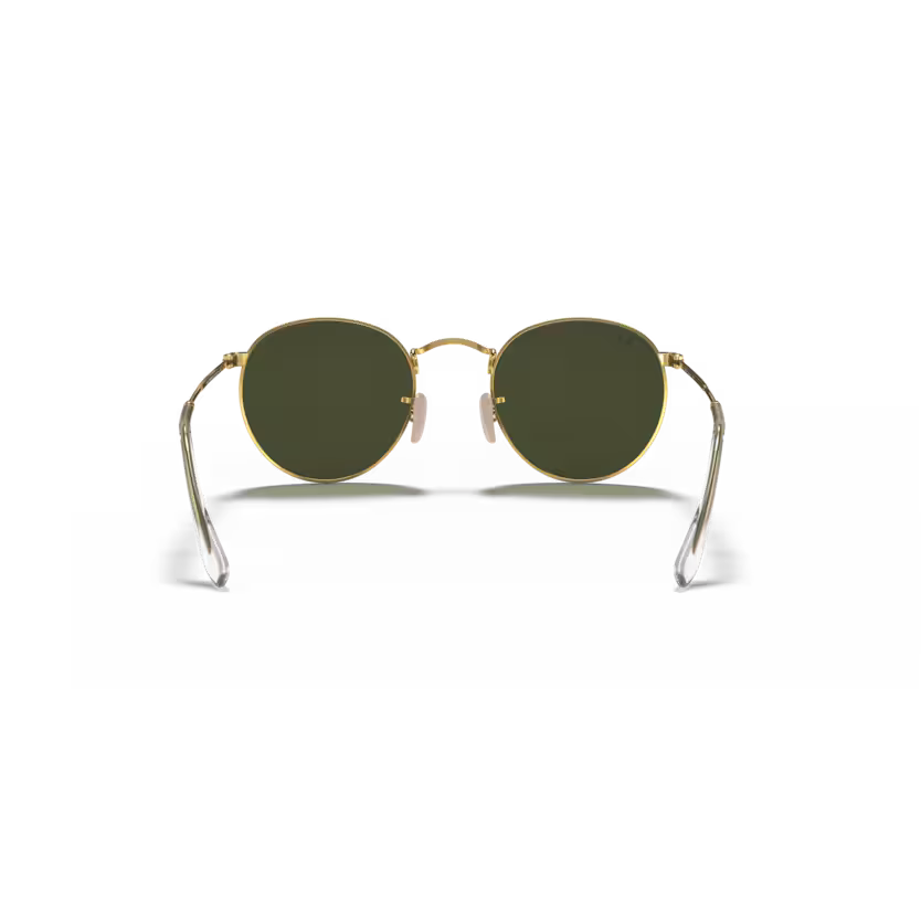 Back view of rayban round metal #color_arista