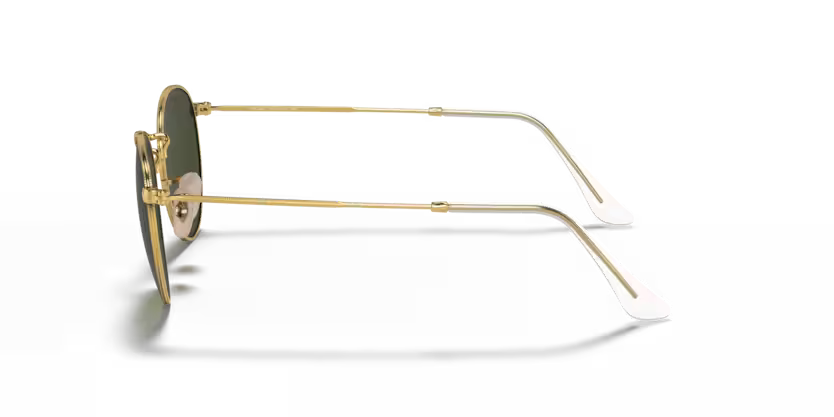 Side view of rayban round metal #color_arista