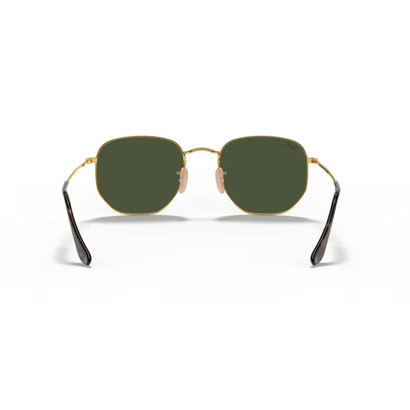 Back view of rayban hexagonal #color_arista