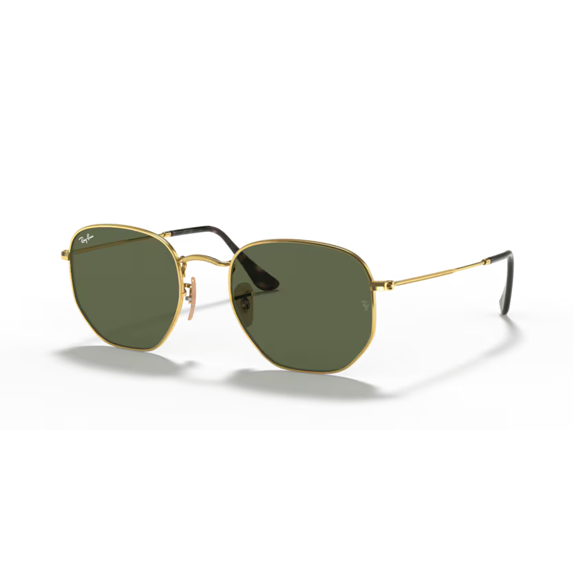 Left view of rayban hexagonal #color_arista