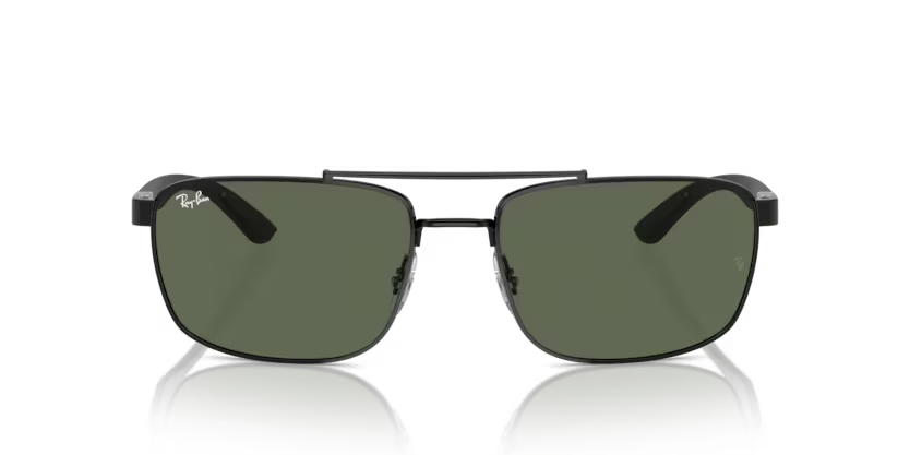 Front view of rayban RB3737 #color_black