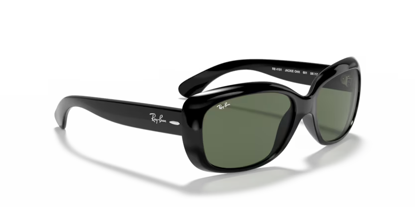 Back view of rayban jackie ohh #color_black