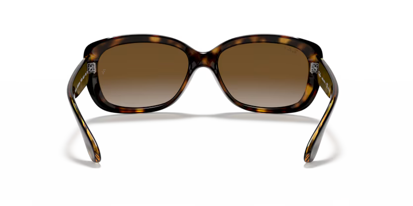 Back view of rayban jackie ohh #color_light havana brown lenses