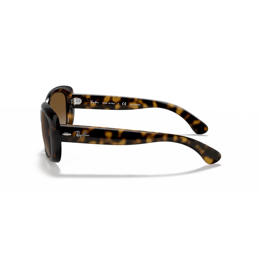 Side view of rayban jackie ohh #color_light havana brown lenses