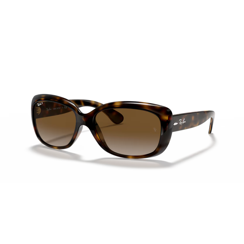 Left view of rayban jackie ohh #color_light havana brown lenses