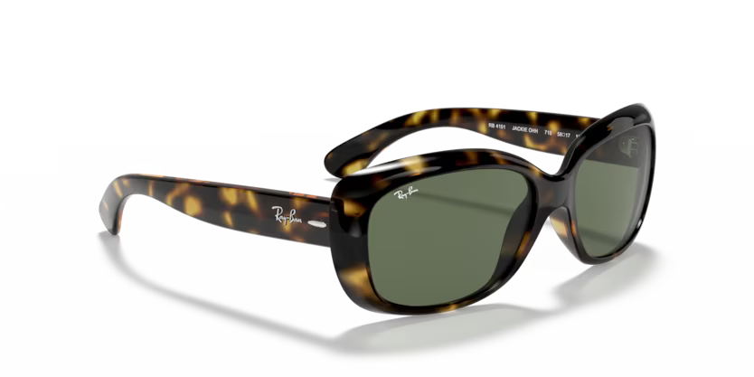 Right view of rayban jackie ohh #color_light havana green lenses