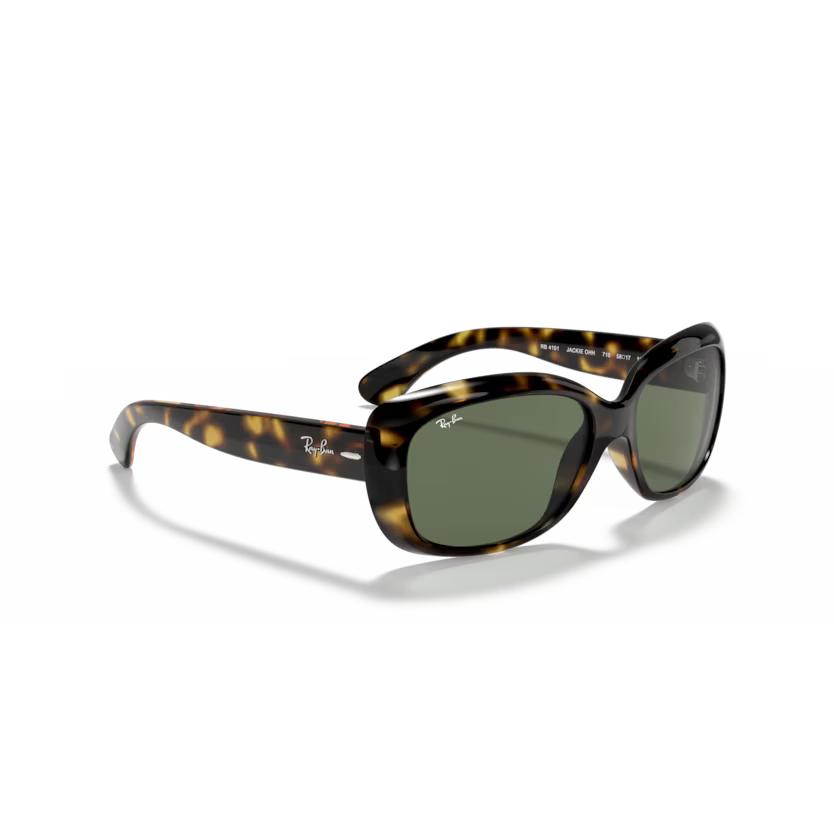 Right view of rayban jackie ohh #color_light havana green lenses