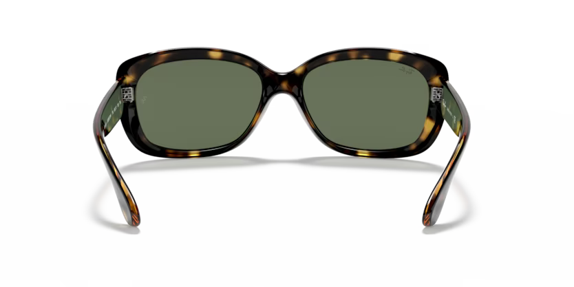 Back view of rayban jackie ohh #color_light havana green lenses