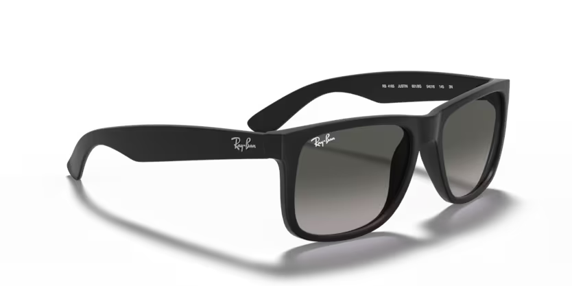 Right view of rayban justin #color_rubber black