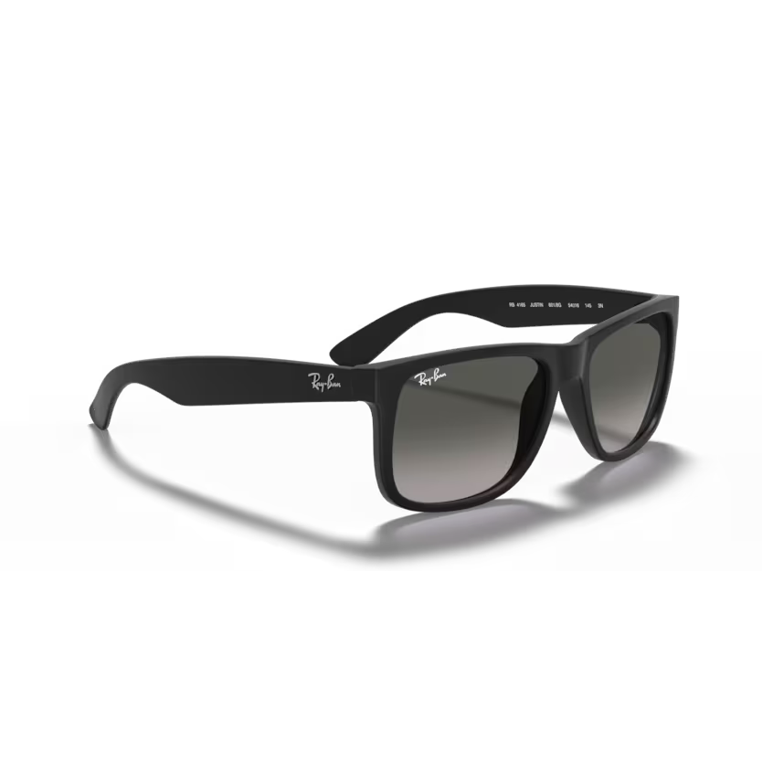 Right view of rayban justin #color_rubber black