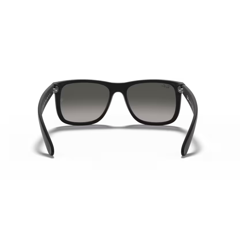 Back view of rayban justin #color_rubber black