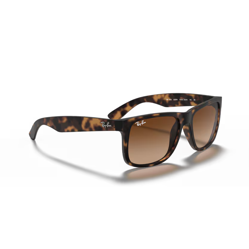 Right view of rayban justin #color_rubber light havana