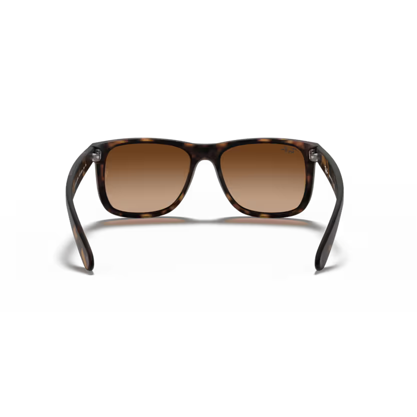 Back view of rayban justin #color_rubber light havana