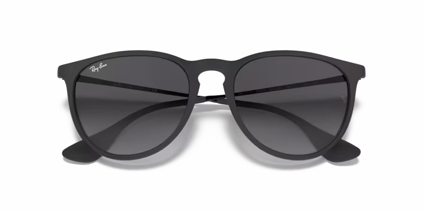Folded view of rayban justin #color_rubber black