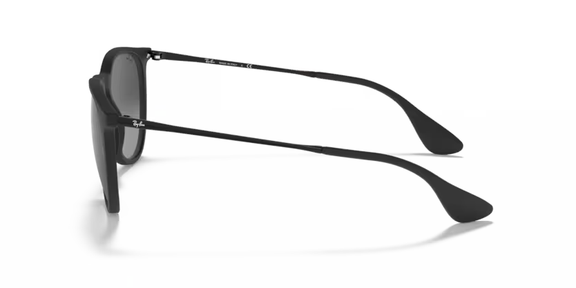 Side view of rayban justin #color_rubber black