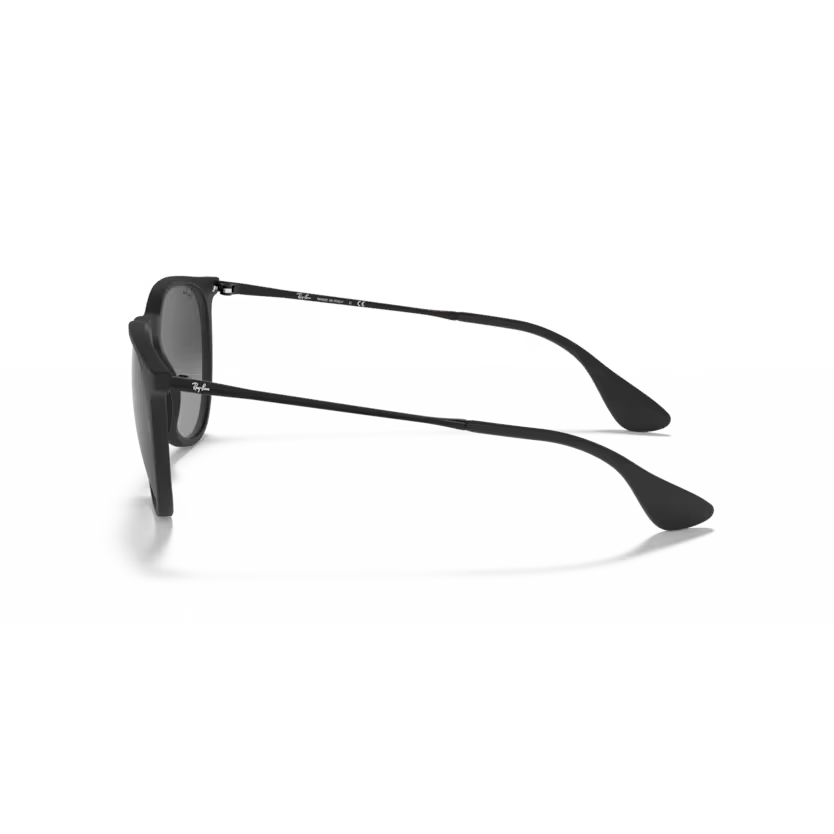 Side view of rayban justin #color_rubber black