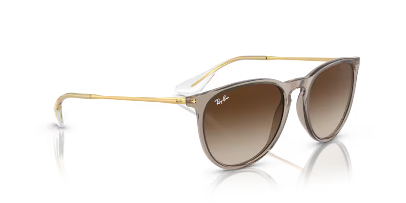 Right view of rayban justin #color_transparent light brown
