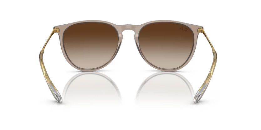 Back view of rayban justin #color_transparent light brown