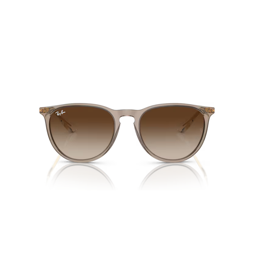 Front view of rayban justin #color_transparent light brown