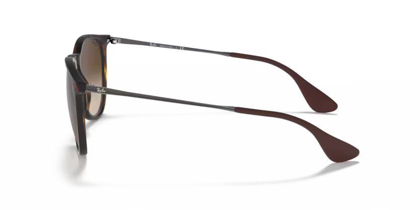 Side view of rayban justin #color_rubber havana