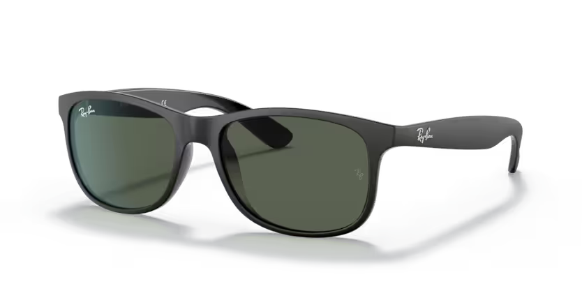 Left view of rayban andy #color_rubber black