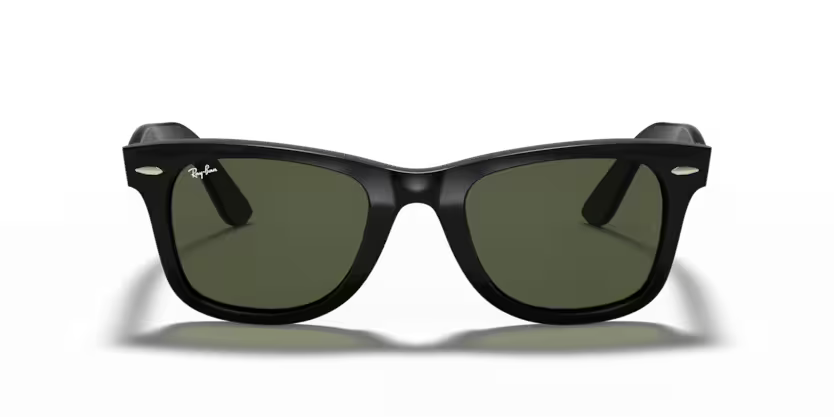 Front view of rayban wayfarer #color_black