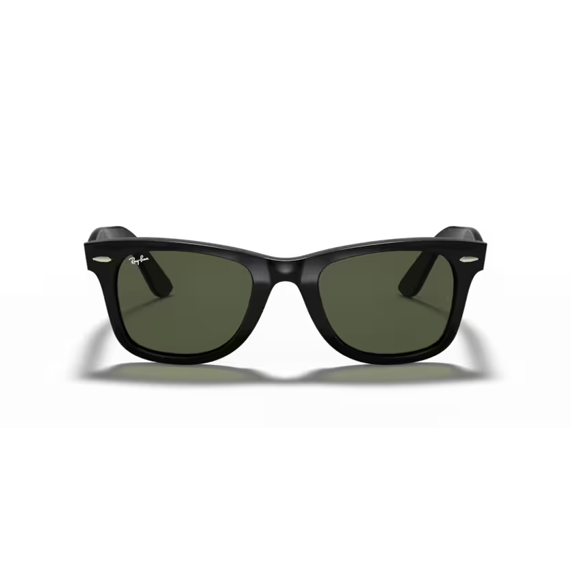 Front view of rayban wayfarer #color_black