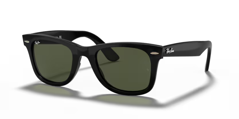 Left view of rayban wayfarer #color_black