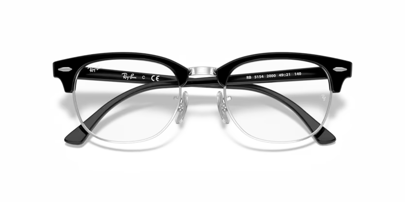 Right view of rayban clubmaster optics frame #color_black