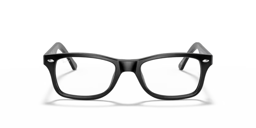 Front view of rayban optics frame #color_black