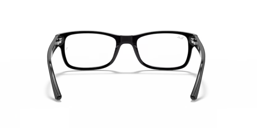 Back view of rayban optics frame #color_matte black
