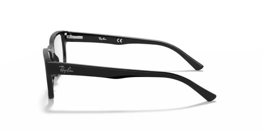 Side view of rayban optics frame #color_matte black