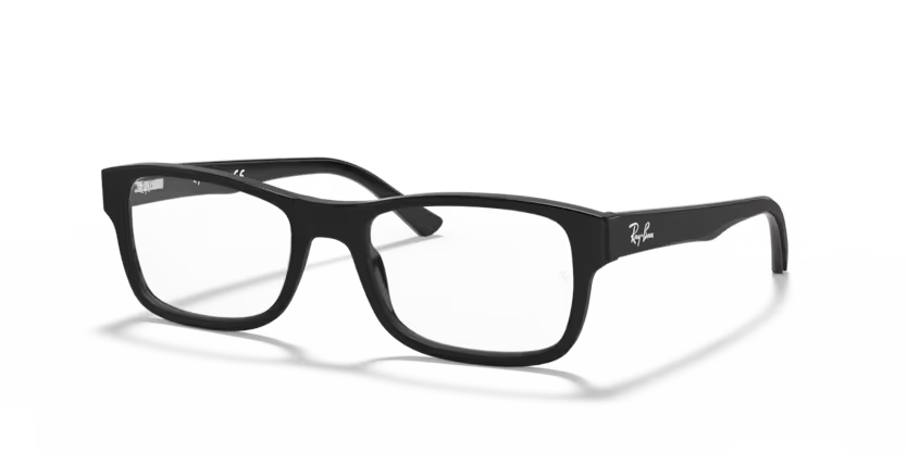 Left view of rayban optics frame #color_matte black