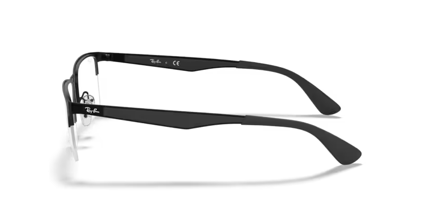Left view of rayban optics frame #color_matte black