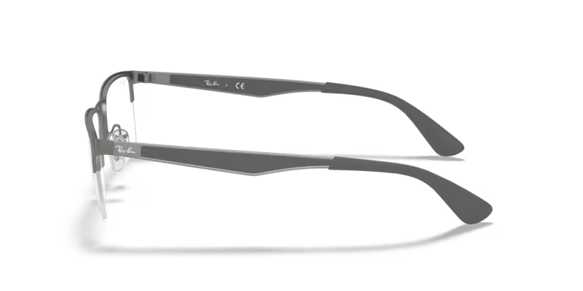 Left view of rayban optics frame #color_matte gunmetal