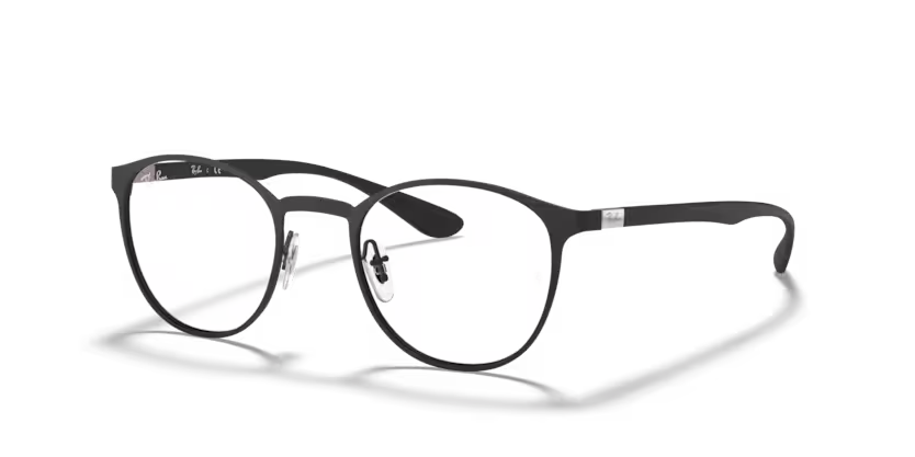 Side view of rayban optics frame #color_matte black