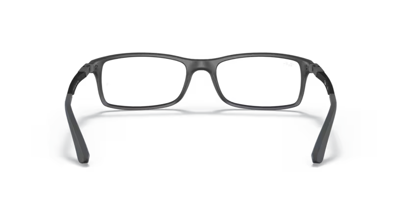 Back view of rayban optics frame #color_matte black