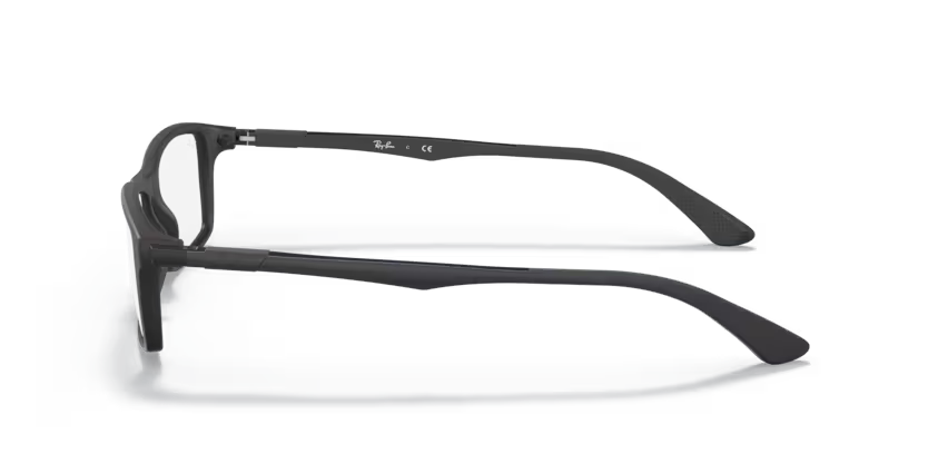 Left view of rayban optics frame #color_matte black